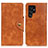 Leather Case Stands Flip Cover Holder N06P for Samsung Galaxy S22 Ultra 5G