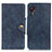 Leather Case Stands Flip Cover Holder N06P for Samsung Galaxy XCover 5 SM-G525F Blue