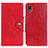 Leather Case Stands Flip Cover Holder N06P for Sony Xperia Ace III SO-53C Red