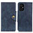 Leather Case Stands Flip Cover Holder N06P for Xiaomi Poco M5 4G Blue