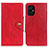 Leather Case Stands Flip Cover Holder N06P for Xiaomi Poco M5 4G Red