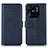 Leather Case Stands Flip Cover Holder N06P for Xiaomi Redmi 10 Power Blue