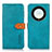 Leather Case Stands Flip Cover Holder N07P for Huawei Honor Magic5 Lite 5G Cyan