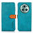 Leather Case Stands Flip Cover Holder N07P for Huawei Honor Magic5 Pro 5G Cyan