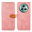 Leather Case Stands Flip Cover Holder N07P for Huawei Honor Magic5 Pro 5G Pink