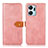 Leather Case Stands Flip Cover Holder N07P for Huawei Honor X7a Pink