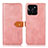 Leather Case Stands Flip Cover Holder N07P for Huawei Honor X8b Pink