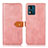 Leather Case Stands Flip Cover Holder N07P for Motorola Moto E13 Pink