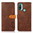 Leather Case Stands Flip Cover Holder N07P for Motorola Moto E30