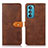 Leather Case Stands Flip Cover Holder N07P for Motorola Moto Edge 30 5G