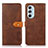 Leather Case Stands Flip Cover Holder N07P for Motorola Moto Edge Plus (2022) 5G