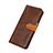 Leather Case Stands Flip Cover Holder N07P for Motorola Moto G Play (2023)