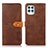 Leather Case Stands Flip Cover Holder N07P for Motorola Moto G100 5G