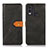 Leather Case Stands Flip Cover Holder N07P for Nokia C22 Black