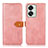 Leather Case Stands Flip Cover Holder N07P for OnePlus Nord 2T 5G Pink