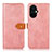 Leather Case Stands Flip Cover Holder N07P for OnePlus Nord CE 3 Lite 5G Pink