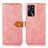 Leather Case Stands Flip Cover Holder N07P for Oppo A16s Pink