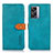 Leather Case Stands Flip Cover Holder N07P for Oppo A57 5G Cyan