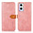 Leather Case Stands Flip Cover Holder N07P for Oppo F21 Pro 5G Pink