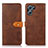 Leather Case Stands Flip Cover Holder N07P for Oppo K10 5G