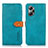 Leather Case Stands Flip Cover Holder N07P for Oppo K10 Pro 5G Cyan