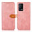 Leather Case Stands Flip Cover Holder N07P for Oppo K9 5G Pink