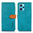 Leather Case Stands Flip Cover Holder N07P for Realme Narzo 50 Pro 5G Cyan