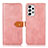 Leather Case Stands Flip Cover Holder N07P for Samsung Galaxy A23 4G Pink