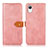 Leather Case Stands Flip Cover Holder N07P for Samsung Galaxy A23s Pink
