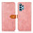 Leather Case Stands Flip Cover Holder N07P for Samsung Galaxy A32 4G Pink