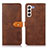 Leather Case Stands Flip Cover Holder N07P for Samsung Galaxy S21 FE 5G