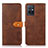 Leather Case Stands Flip Cover Holder N07P for Vivo T1 5G India