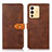 Leather Case Stands Flip Cover Holder N07P for Vivo V23 5G