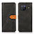 Leather Case Stands Flip Cover Holder N07P for Vivo X80 5G Black