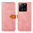 Leather Case Stands Flip Cover Holder N07P for Xiaomi Mi 13T 5G Pink