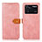 Leather Case Stands Flip Cover Holder N07P for Xiaomi Poco M4 Pro 4G Pink