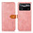 Leather Case Stands Flip Cover Holder N07P for Xiaomi Poco X4 Pro 5G Pink