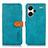 Leather Case Stands Flip Cover Holder N07P for Xiaomi Redmi Note 13 Pro+ Plus 5G Cyan