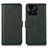 Leather Case Stands Flip Cover Holder N08P for Huawei Honor X6a Green