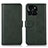 Leather Case Stands Flip Cover Holder N08P for Huawei Honor X8b Green