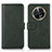 Leather Case Stands Flip Cover Holder N08P for Huawei Nova Y91 Green