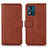 Leather Case Stands Flip Cover Holder N08P for Motorola Moto E13