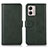 Leather Case Stands Flip Cover Holder N08P for Motorola Moto G53j 5G Green