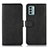 Leather Case Stands Flip Cover Holder N08P for Nokia G22 Black