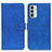 Leather Case Stands Flip Cover Holder N08P for Samsung Galaxy M13 4G Blue