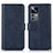 Leather Case Stands Flip Cover Holder N08P for Xiaomi Mi 12T Pro 5G Blue