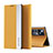 Leather Case Stands Flip Cover Holder Q01H for Xiaomi Mi 12T 5G Yellow