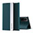 Leather Case Stands Flip Cover Holder Q01H for Xiaomi Redmi K40 5G Green