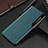 Leather Case Stands Flip Cover Holder Q02H for Samsung Galaxy A73 5G Green