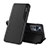 Leather Case Stands Flip Cover Holder Q02H for Xiaomi Mi 12T 5G Black